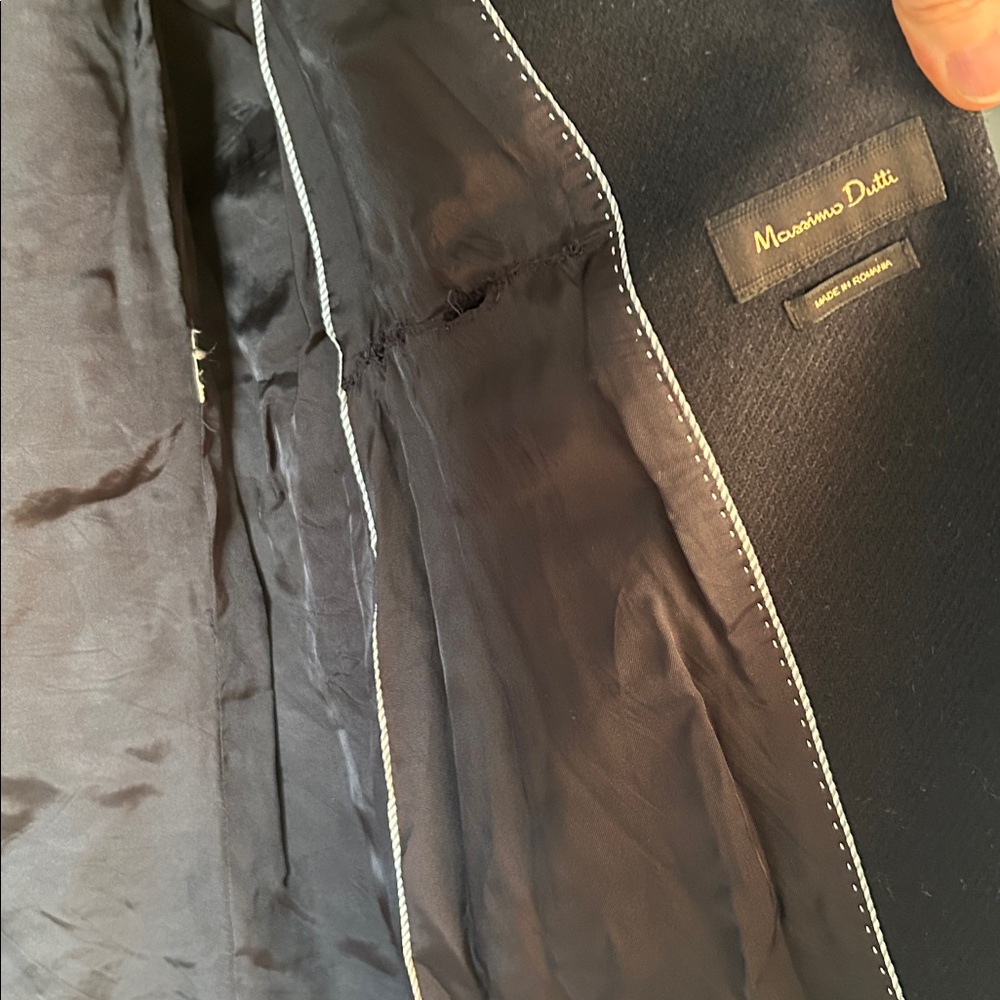 Massimo Dutti navy peacoat - Picture 4 of 5